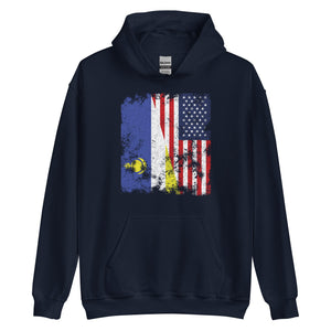 Buryatia USA Flag - Half American Hoodie
