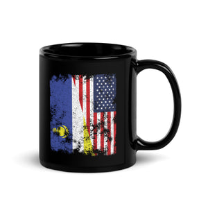 Buryatia USA Flag - Half American Mug