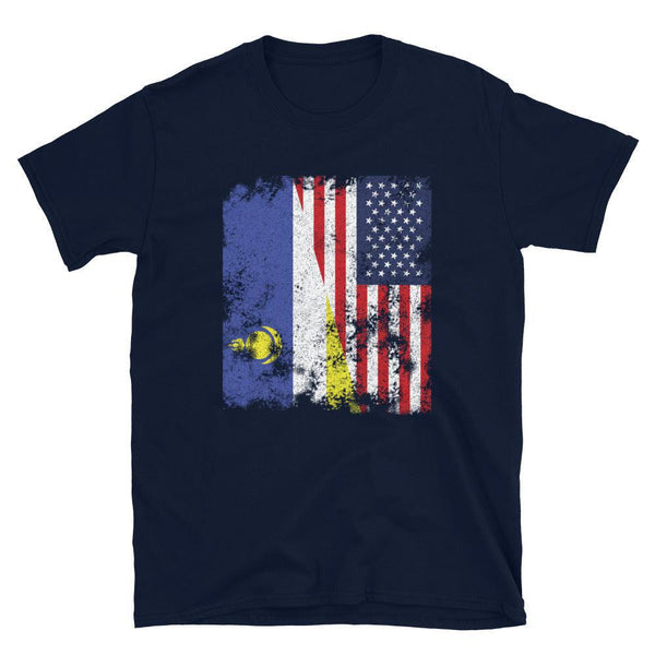 Buryatia USA Flag - Half American T-Shirt