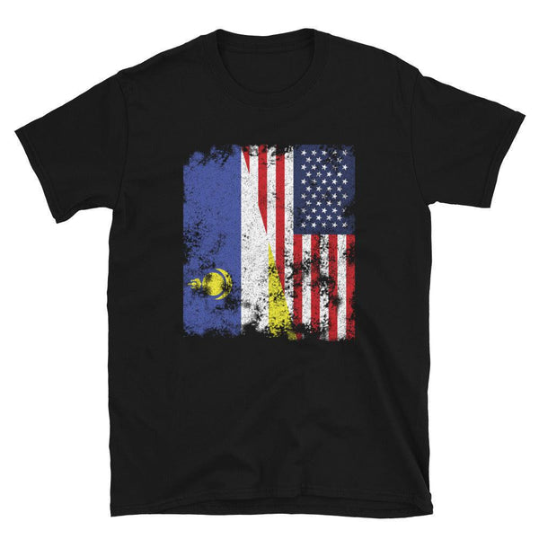 Buryatia USA Flag - Half American T-Shirt