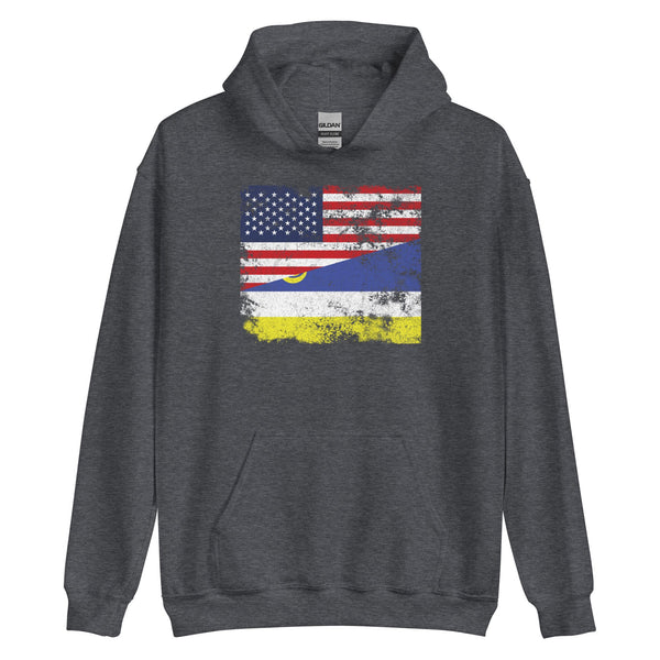 Buryatia USA Flag Hoodie