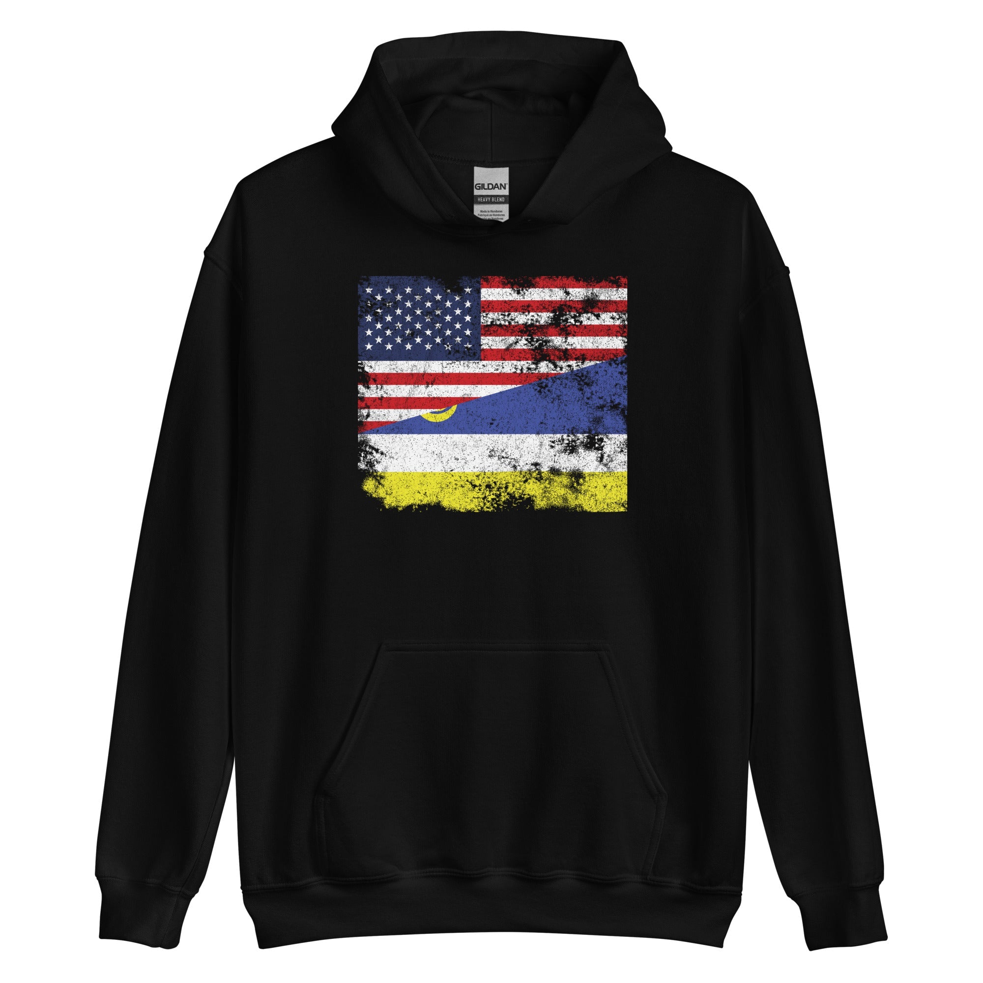 Buryatia USA Flag Hoodie