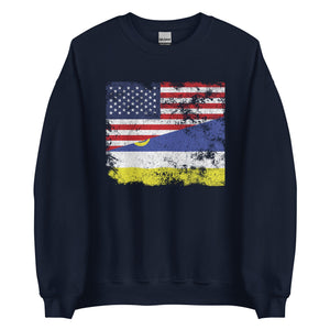 Buryatia USA Flag Sweatshirt