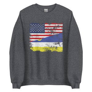 Buryatia USA Flag Sweatshirt