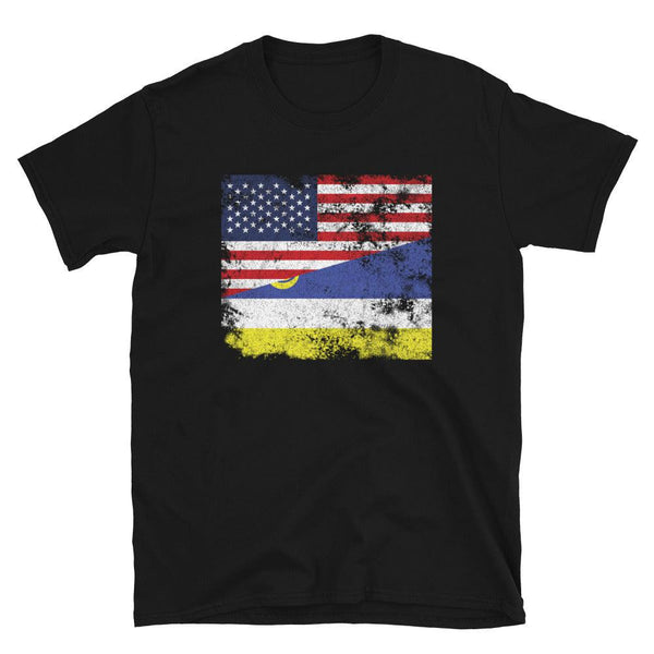 Buryatia USA Flag T-Shirt