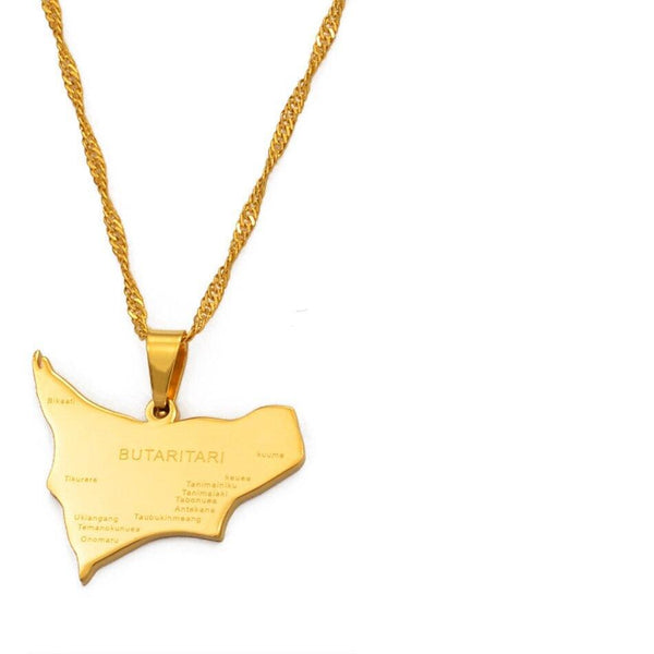 Butaritari Map Necklace