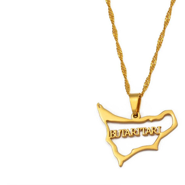 Butaritari Map Necklace