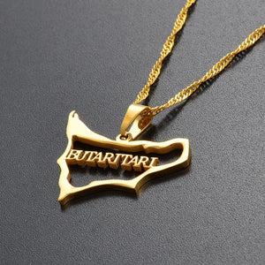 Butaritari Map Necklace