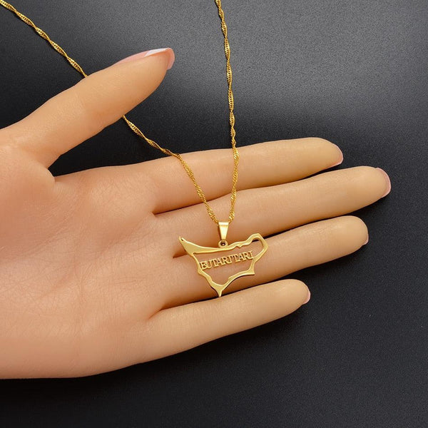 Butaritari Map Necklace