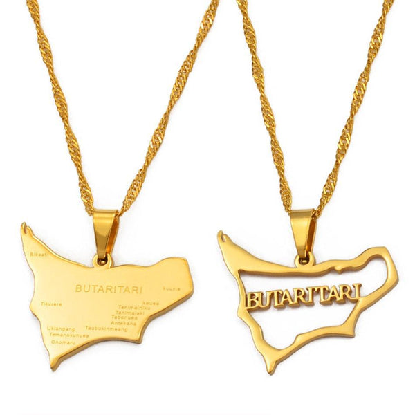 Butaritari Map Necklace