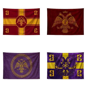Byzantine Empire Flags - 90x150cm(3x5ft) - 60x90cm(2x3ft)