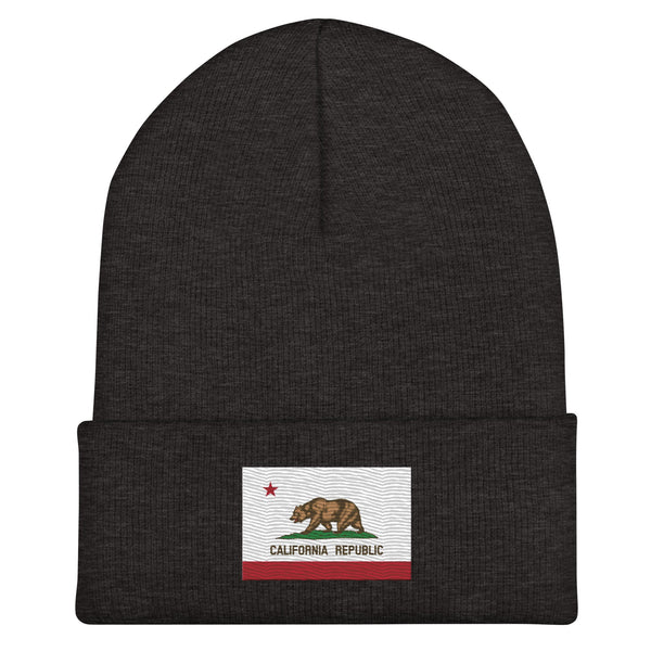 California State Flag Beanie - Embroidered Winter Hat