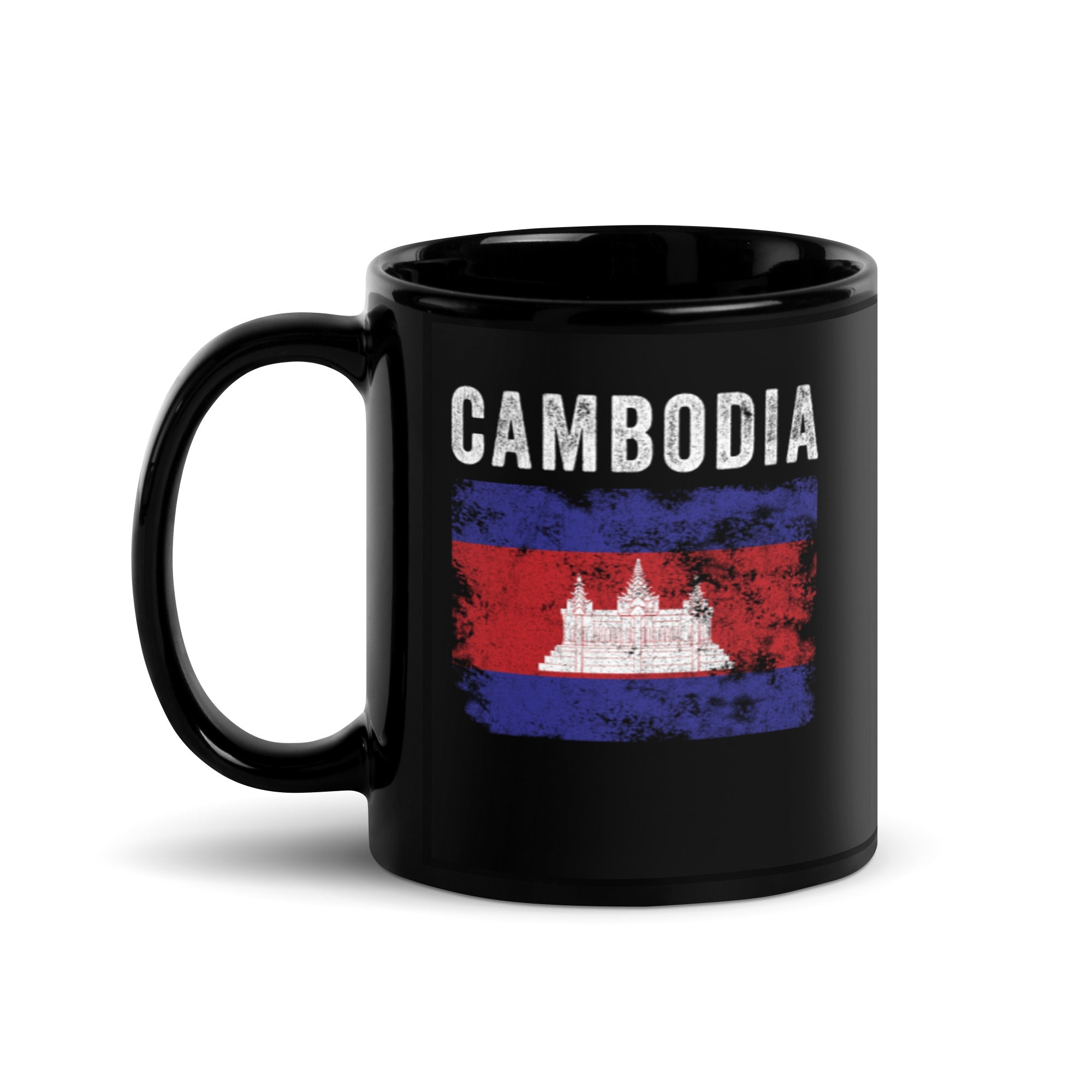 Cambodia Flag Distressed Cambodian Flag Mug