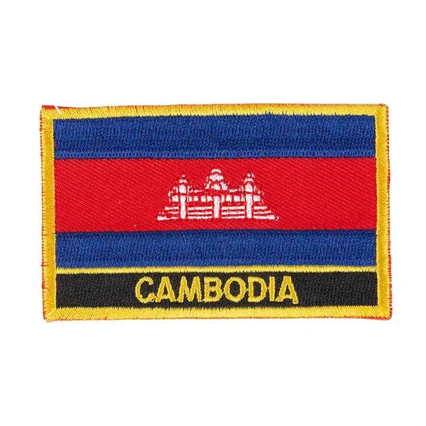 Cambodia Flag Patch - Sew On/Iron On Patch