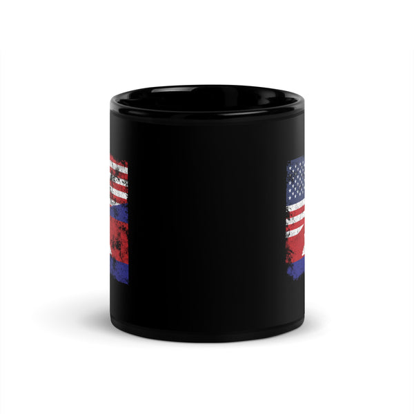 Cambodia USA Flag Mug