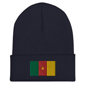 Cameroon Flag Beanie - Embroidered Winter Hat