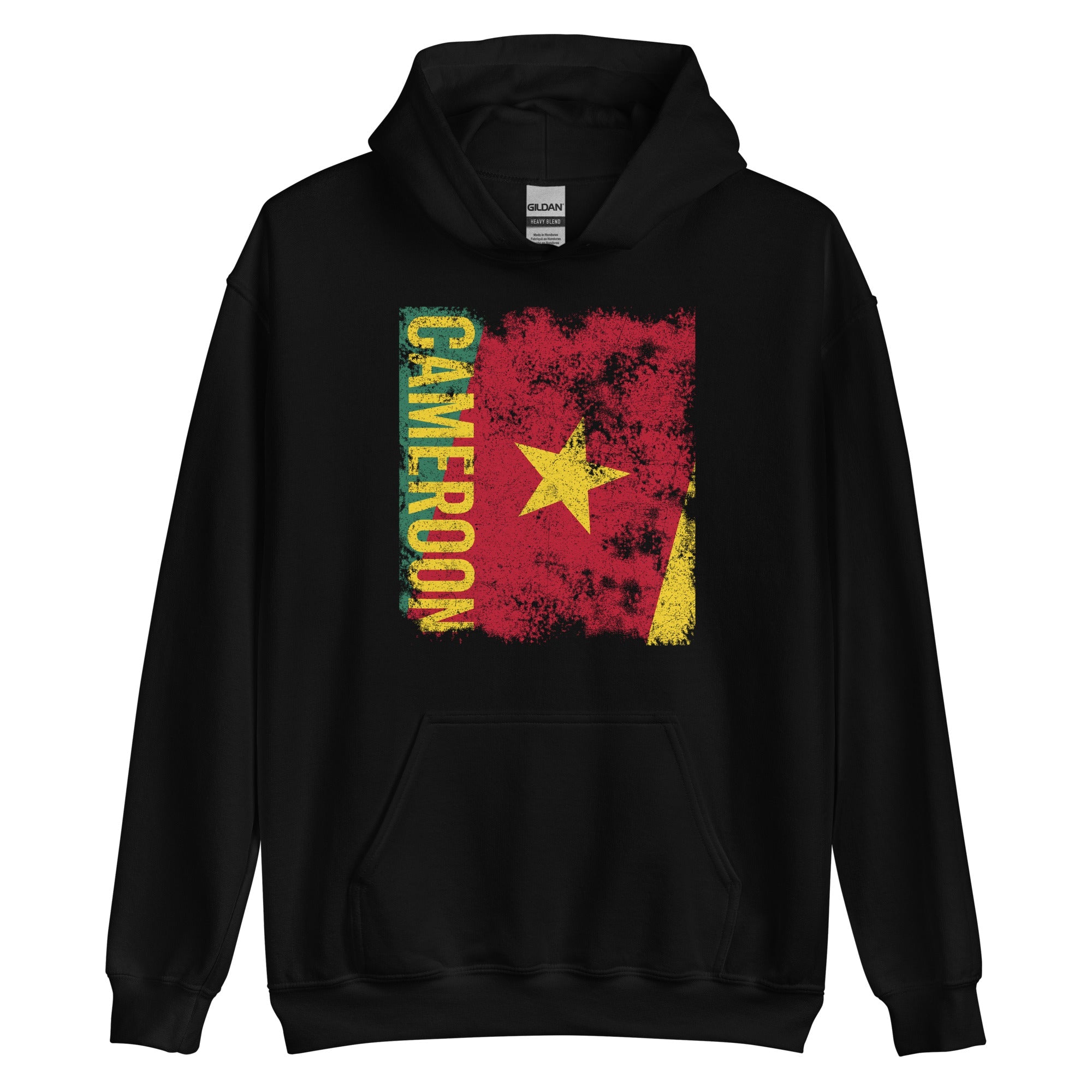 Cameroon Flag - Distressed Flag Hoodie