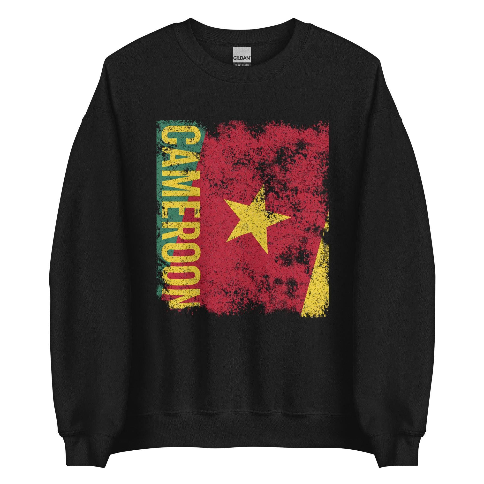 Cameroon Flag - Distressed Flag Sweatshirt