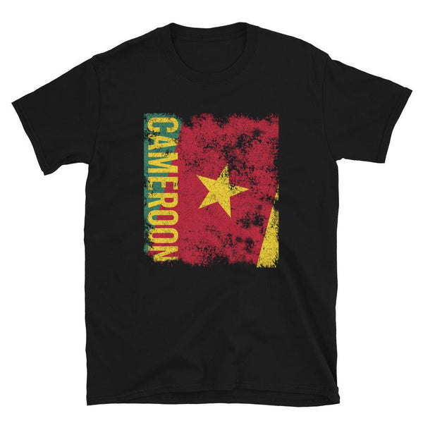 Cameroon Flag Distressed T-Shirt