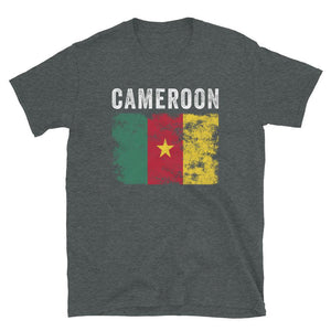 Cameroon Flag Vintage - Cameroonian Flag T-Shirt