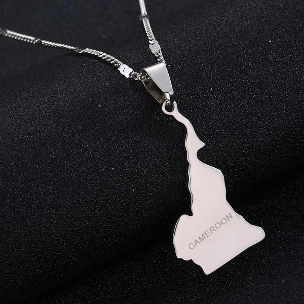 Cameroon Map Necklace