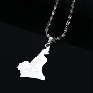 Cameroon Map Necklace