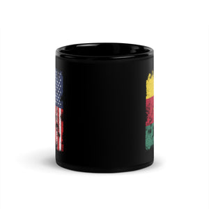 Cameroon USA Flag - Half American Mug