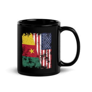 Cameroon USA Flag - Half American Mug