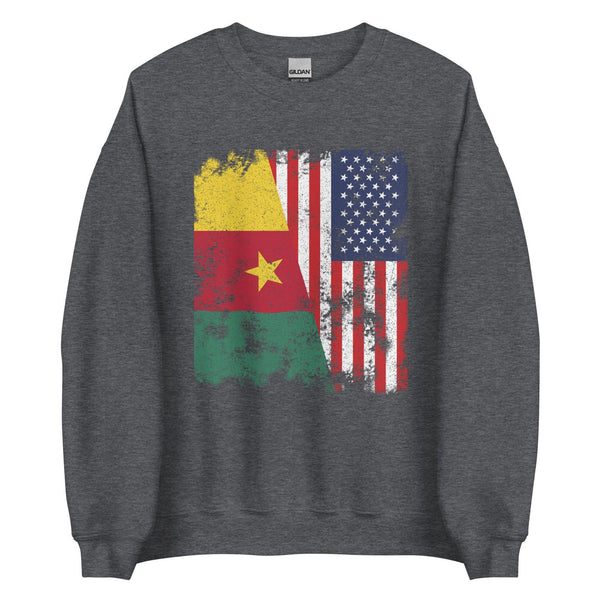 Cameroon USA Flag - Half American Sweatshirt