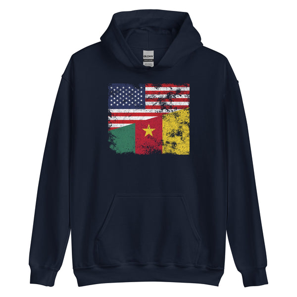 Cameroon USA Flag Hoodie