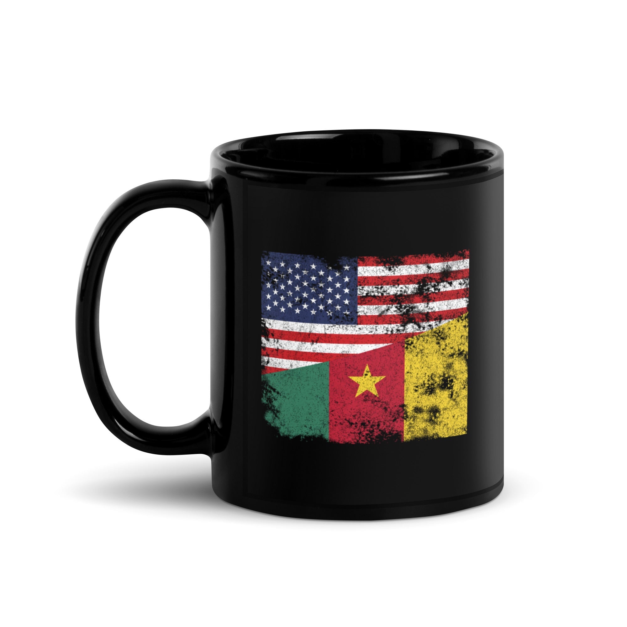 Cameroon USA Flag Mug