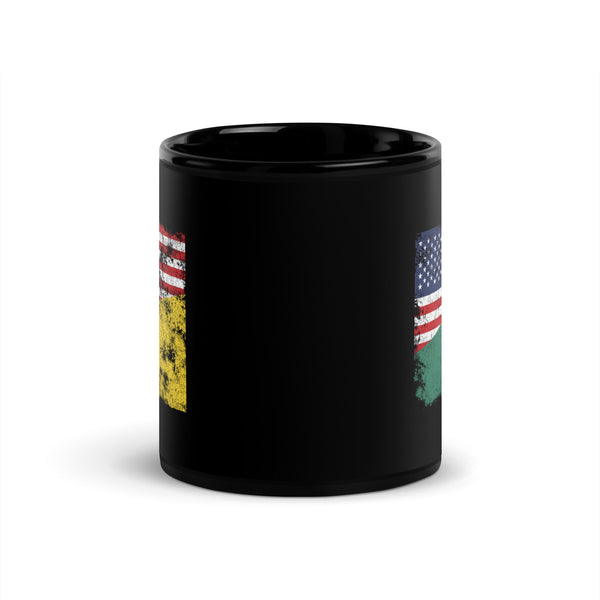 Cameroon USA Flag Mug