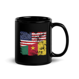 Cameroon USA Flag Mug