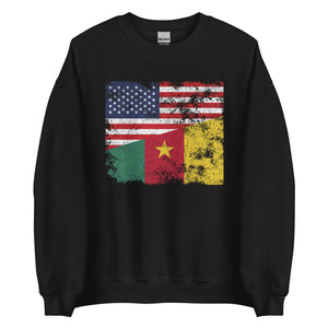 Cameroon USA Flag Sweatshirt