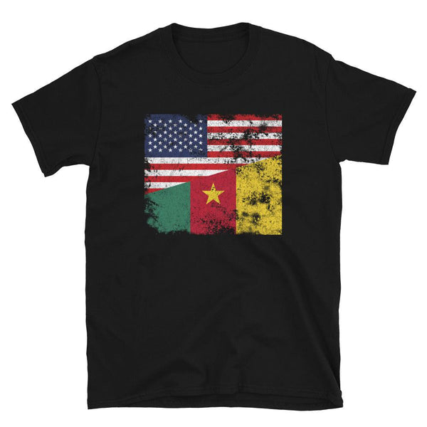 Cameroon USA Flag T-Shirt