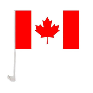 Canada Car Flag with Window Clip and Pole - Flag for Car Window