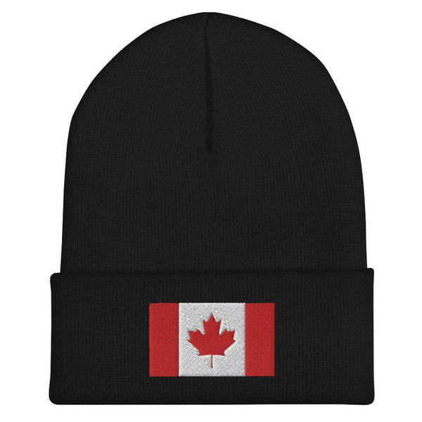 Canada Flag Beanie - Embroidered Winter Hat