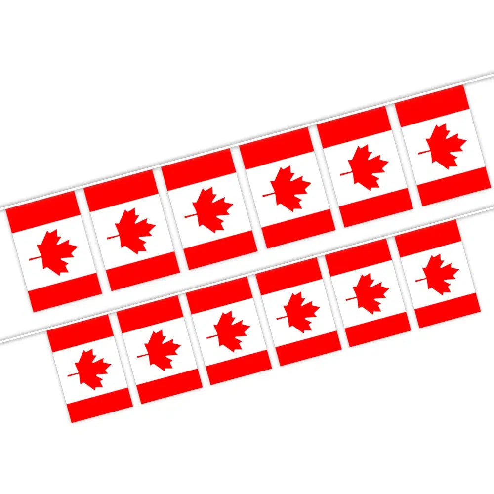 Canada Flag Bunting Banner - 20Pcs