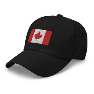 Canada Flag Cap - Adjustable Embroidered Dad Hat