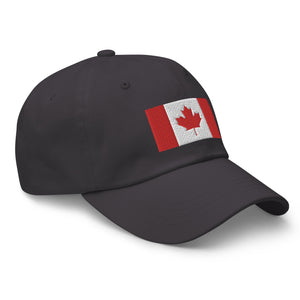 Canada Flag Cap - Adjustable Embroidered Dad Hat