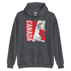 Canada Flag - Distressed Flag Hoodie