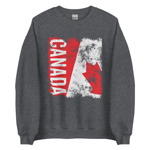 Canada Flag - Distressed Flag Sweatshirt