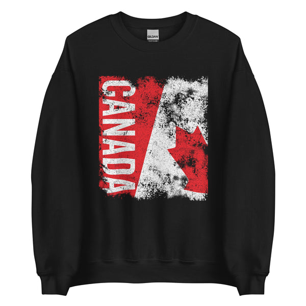 Canada Flag - Distressed Flag Sweatshirt