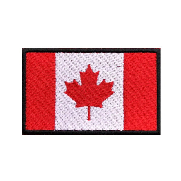 Canada Flag Patch - Iron On/Hook & Loop Patch