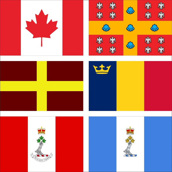 Canada Flags - Queens University Flag - Royal Military College Flags - 90x150cm(3x5ft) - 60x90cm(2x3ft)