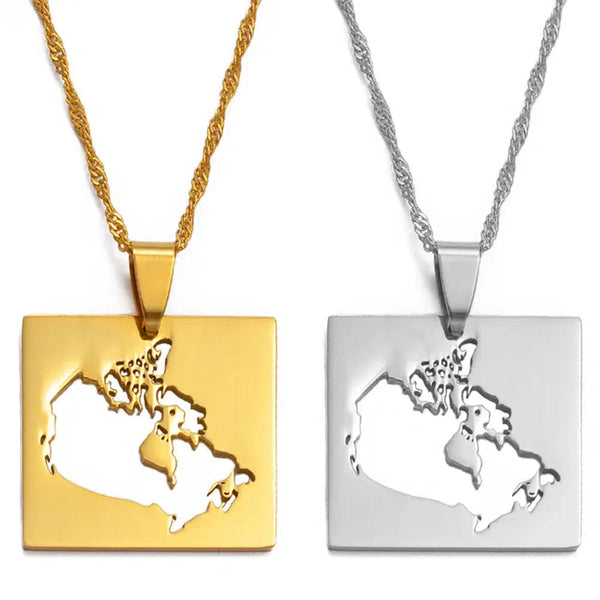 Canada Map Necklace