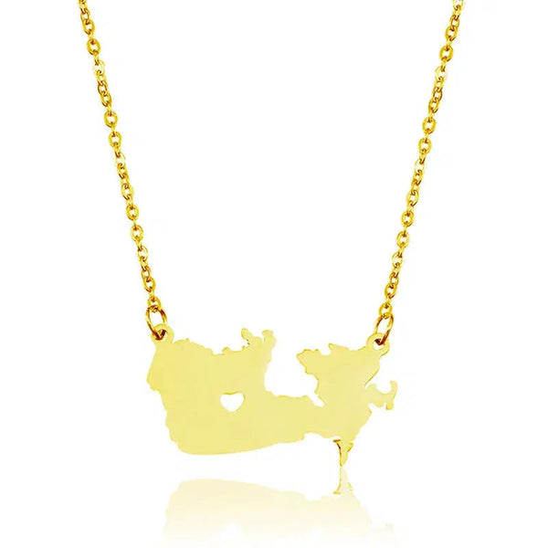 Canada Map Necklace