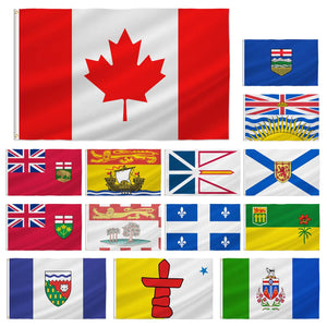 Canada Province Flags - 90x150cm(3x5ft) - 60x90cm(2x3ft)