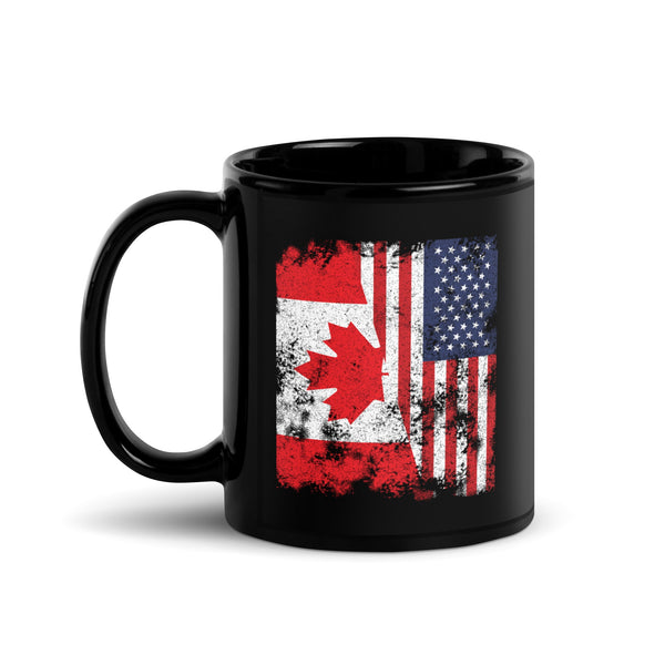 Canada USA Flag - Half American Mug