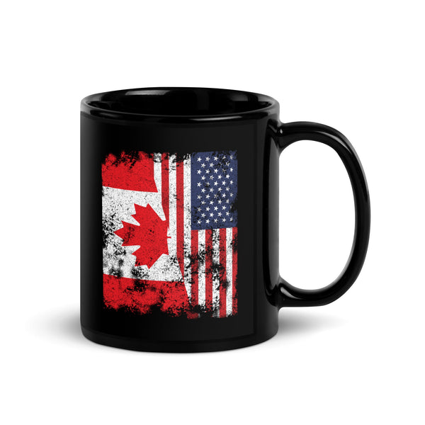 Canada USA Flag - Half American Mug